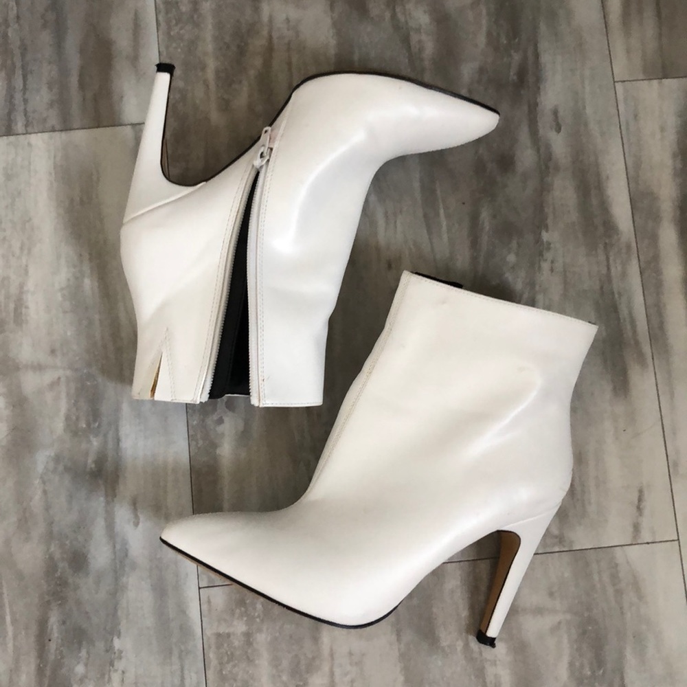 Express White Ankle Boots